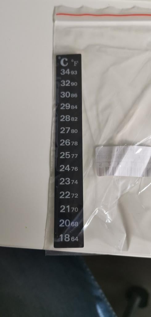 Plak thermometer voor aquarium of terrarium, Dieren en Toebehoren, Vissen | Aquaria en Toebehoren, Ophalen, Nieuw