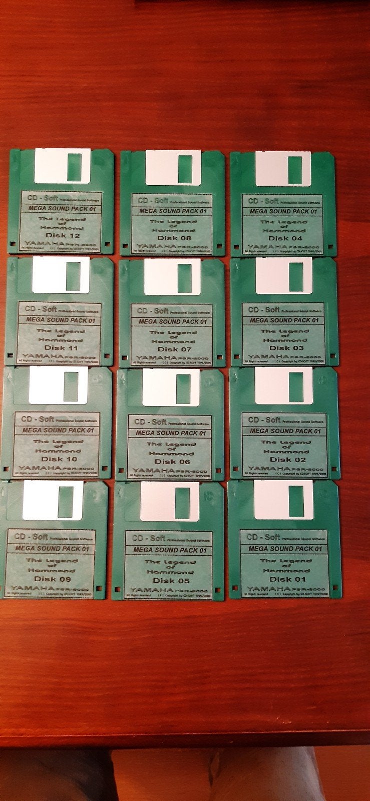 diskettes Hammond orgel, Ophalen of Verzenden, Gebruikt, 61 toetsen, Technics
