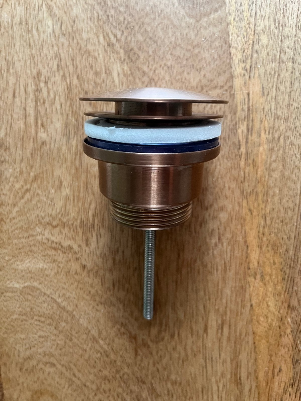 Koperen afvoerplug clickwaste voor wastafel, Ophalen of Verzenden, Nieuw, Koper, Wastafel