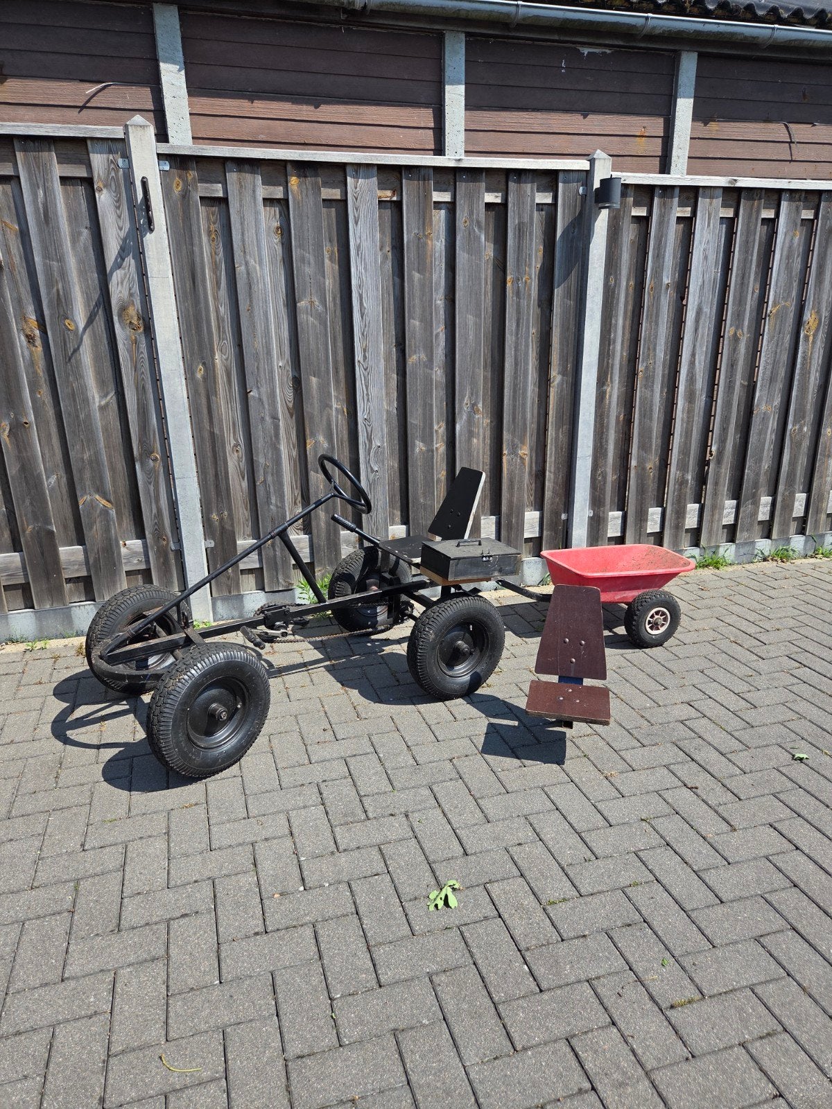 Skelter met karretje en extra stoel €100, Ophalen, Overige typen, Minder dan 2 meter