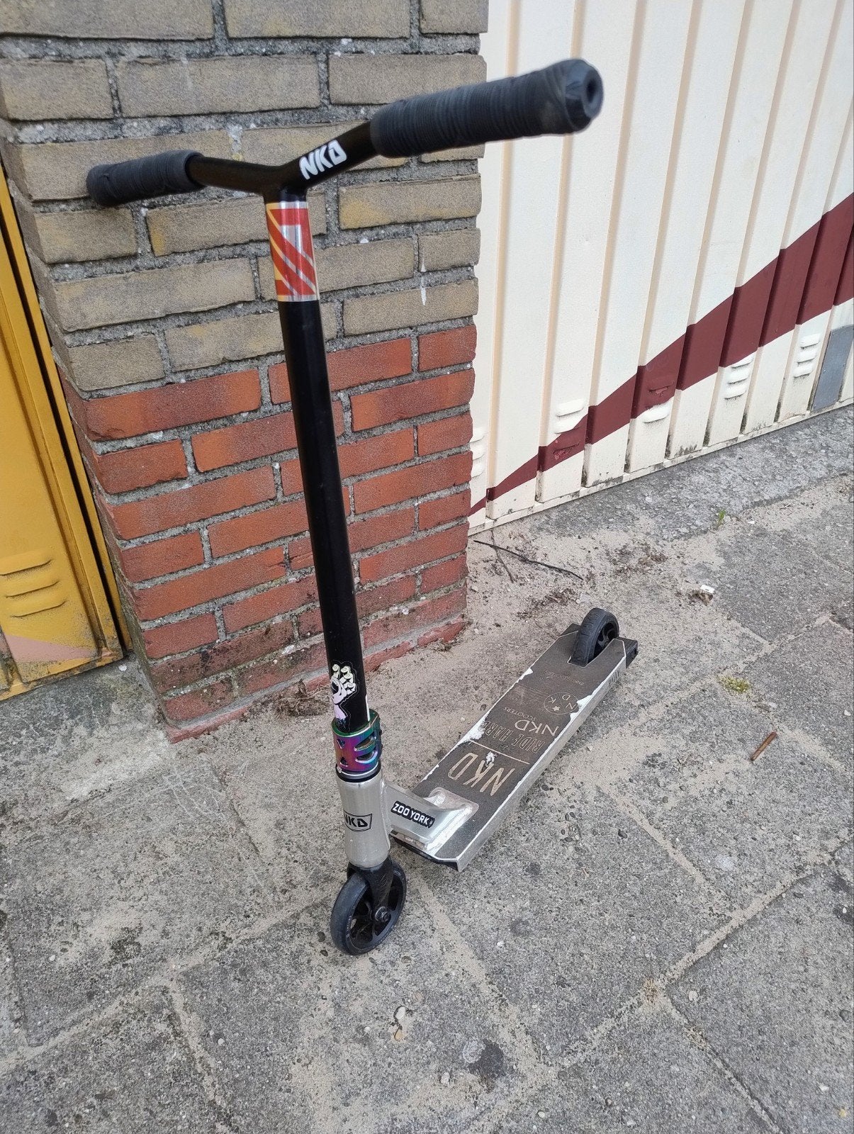NKD Rally stuntstep, Fietsen en Brommers, Steps, Ophalen, Gebruikt, NKD
