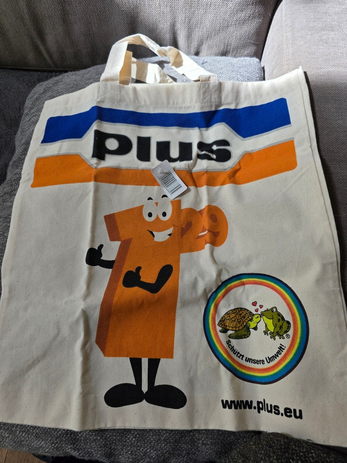 Vintage boodschappentas Plus Duitsland, Ophalen of Verzenden