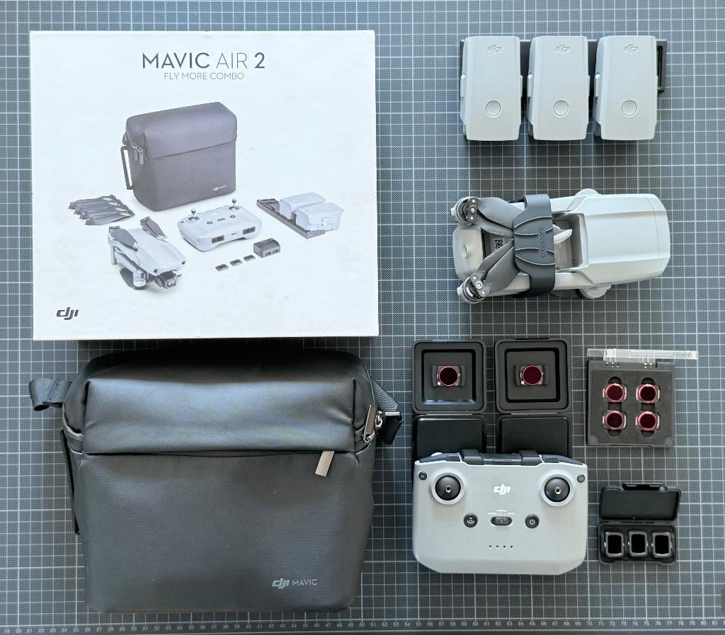 DJI Mavic Air 2 Fly More Combo, 250 tot 900 gram, Gebruikt, 30 tot 45 minuten, Cameradrone