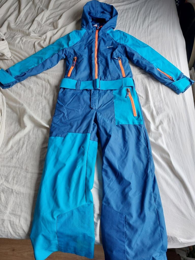 Wedze skipak blauw/lichtblauw, Sport en Fitness, Skiën en Langlaufen, Ophalen of Verzenden, 100 tot 140 cm, Kleding, Overige merken