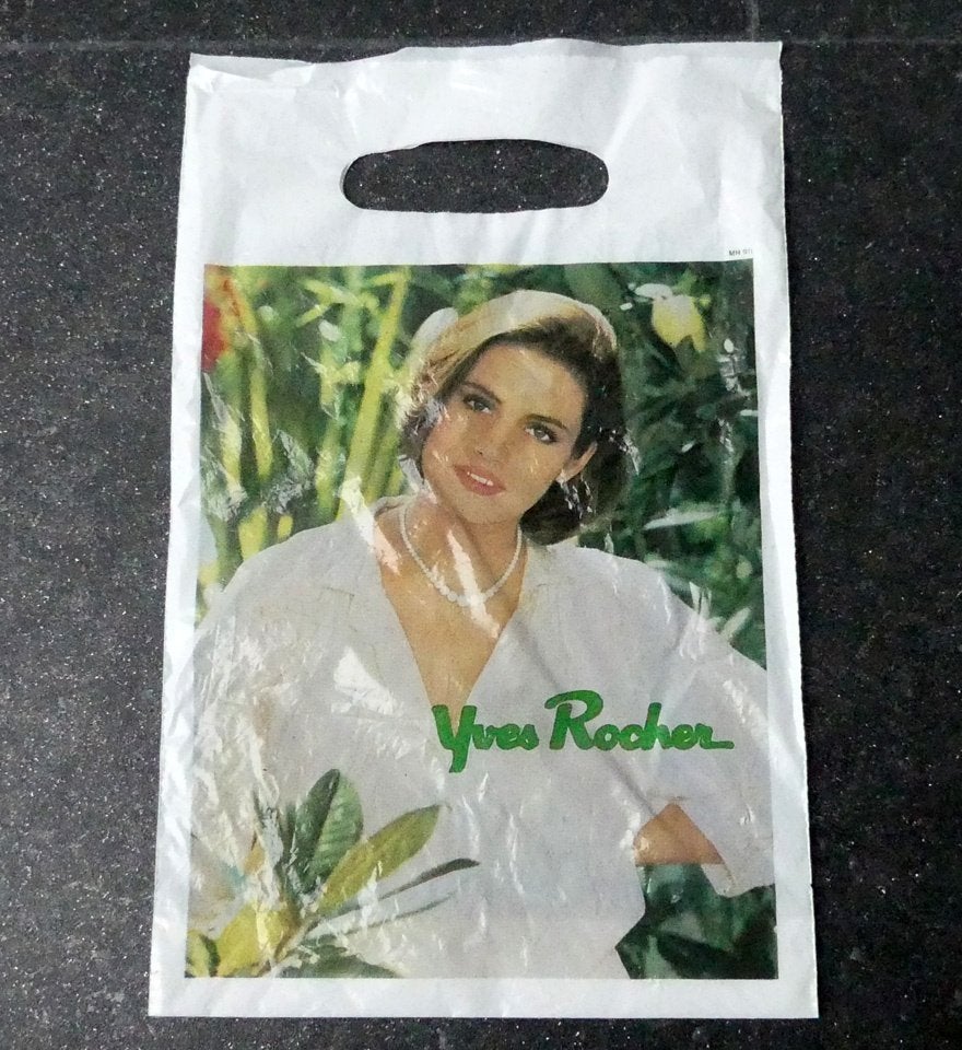 Yves Rocher tasje plastic tas reclame Magnolia parfum, Verzamelen, Ophalen of Verzenden, Gebruikt, Verpakking