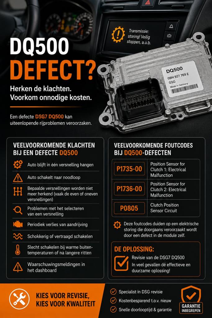 DQ500 Versnellingsbak en Mechatronic reparatie & revisie, Auto-onderdelen, Transmissie en Toebehoren, Ophalen of Verzenden