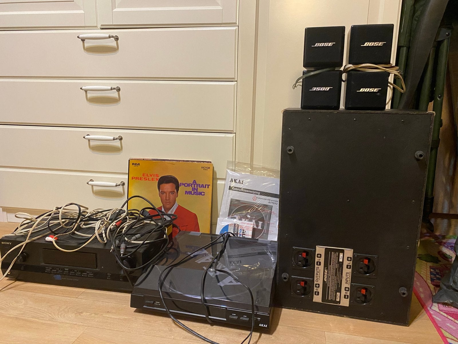 Complete Muziekinstallatie: Sony Receiver, Akai Platenspeler, Ophalen, Gebruikt, Losse componenten, Sony