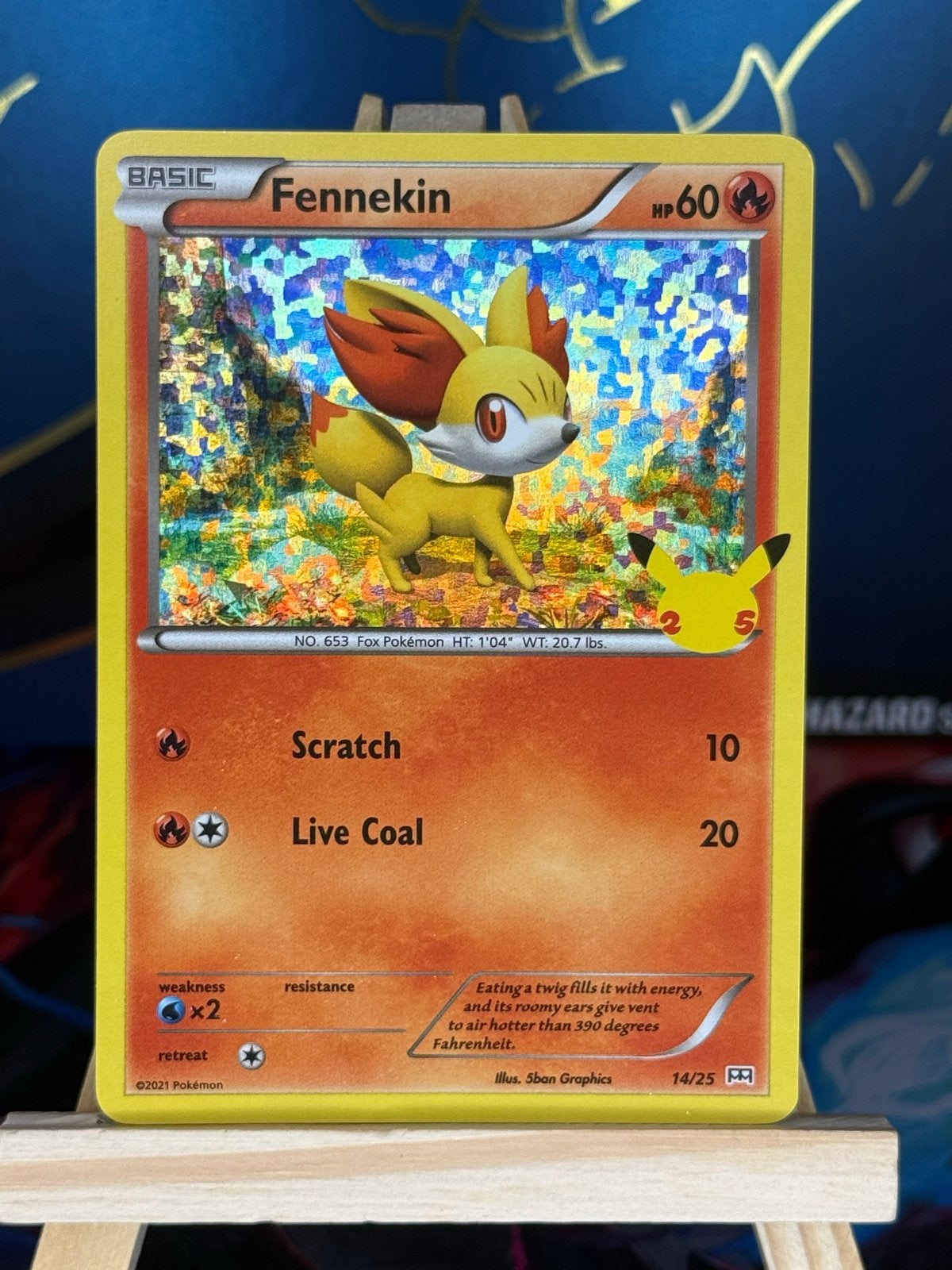 Fennekin [Holo] #14 | Pokemon McDonalds 2021, Verzenden, Zo goed als nieuw, Losse kaart, Foil