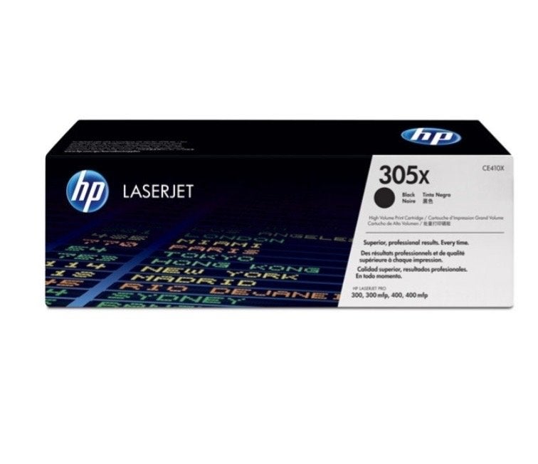 2 Stuks: HP LaserJet 305x Zwarte Toner Cartridge CE410X, Ophalen of Verzenden, Nieuw, Toner