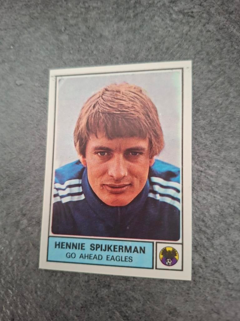 Panini sticker Voetbal 78. Hennie Spijkerman Go Ahead Eagles, Verzenden, Zo goed als nieuw, Sticker