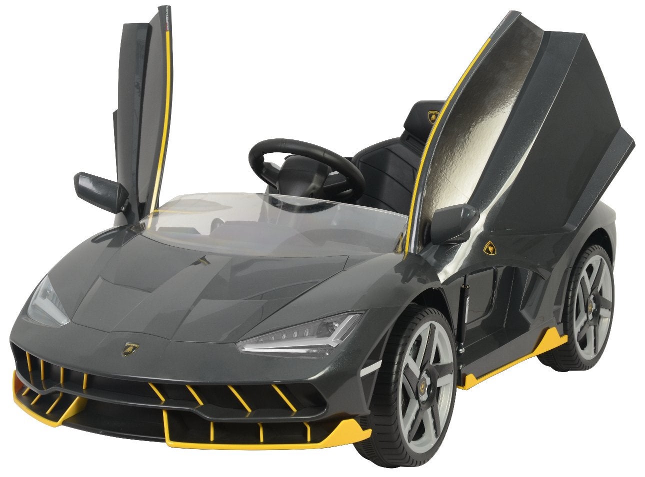Kinderen auto Lamborghini met rubberen banden Bluetooth, Ophalen of Verzenden, Nieuw, Afstandsbediening