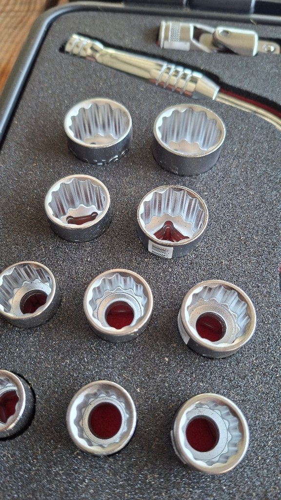 Bahco Doppenset 1/2" ronde ratel, twaalfkant, metrisch NIEUW, Auto diversen, Autogereedschap, ., Nieuw, Ophalen of Verzenden, .