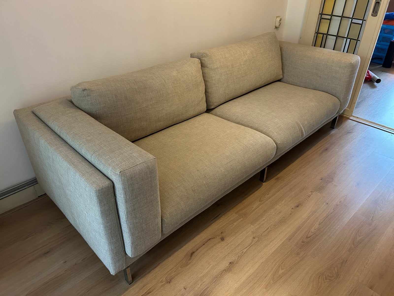 IKEA Nockeby 3-zitsbank, Ophalen, 250 tot 300 cm, Gebruikt, Driepersoons
