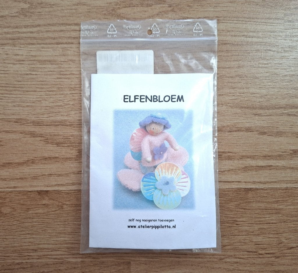 Elfenbloem wolvilt knutselpakket van Atelier Pippilotta, Ophalen of Verzenden, Nieuw, Knutselset, Overige merken