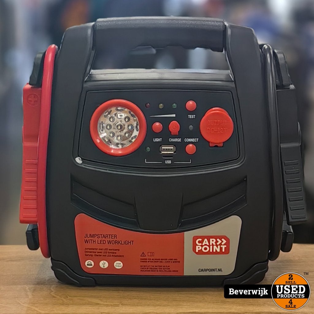 Carpoint Jumpstarter 2in1 LED 12V/7AH 250AMP, Carpoint, Gebruikt, Info@carpoint.nl, Pascalweg 10, 4104 BE Culemborg, Nederland