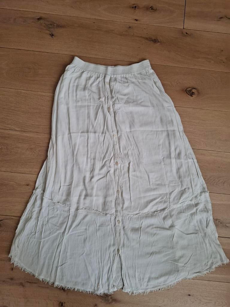 Mooie lange rok van Moscow mt M, Maat 38/40 (M), Beige, Ophalen of Verzenden, Onder de knie