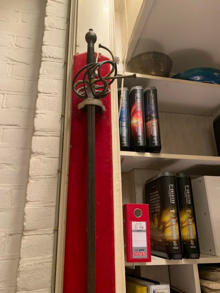 Decoratief zwaard met mandgreep, Antiek en Kunst, Ophalen