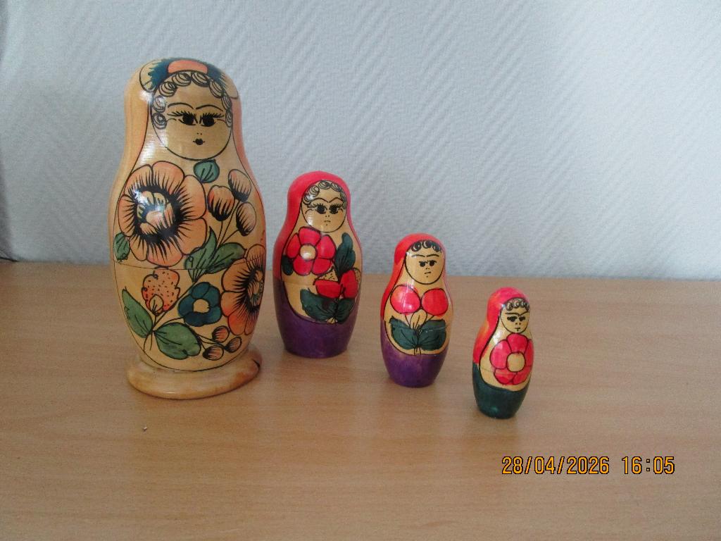 Matroeska-Baboeska Poppen 4 delig, Ophalen of Verzenden, Gebruikt, Pop