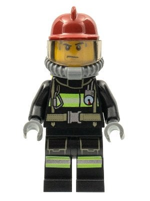 LEGO City cty0348 Fire - Reflective Stripes with Utility, Lego, Ophalen of Verzenden, Minifiguur, City