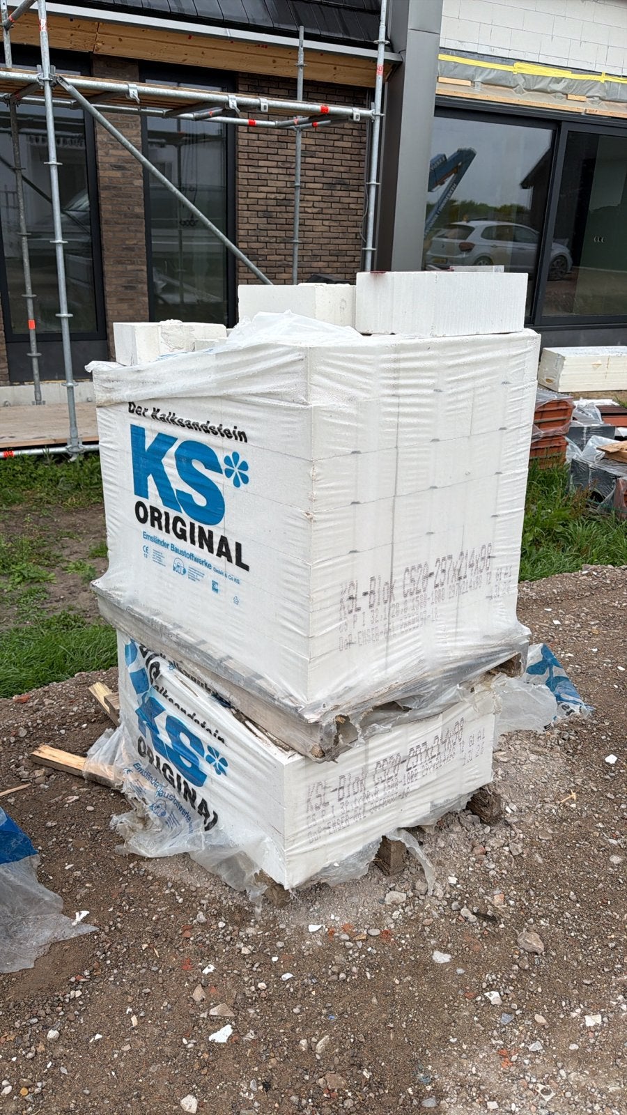 Kalkzandsteen blokken 297x214x98 - KS Original, Doe-het-zelf en Verbouw, Metselstenen, Ophalen, Nieuw, Kalkzandstenen