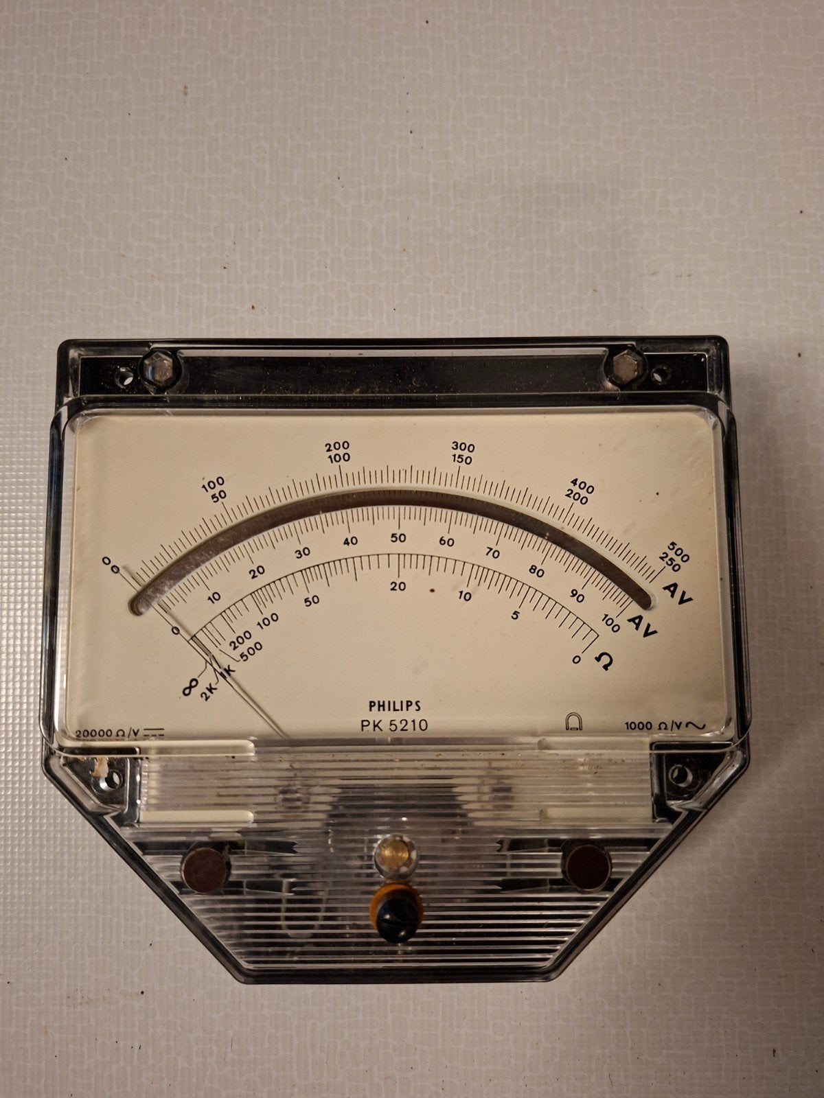 Philips PK 5210 Vintage Inbouw Volt Ampère Ohm Meter, Antiek en Kunst, Ophalen of Verzenden