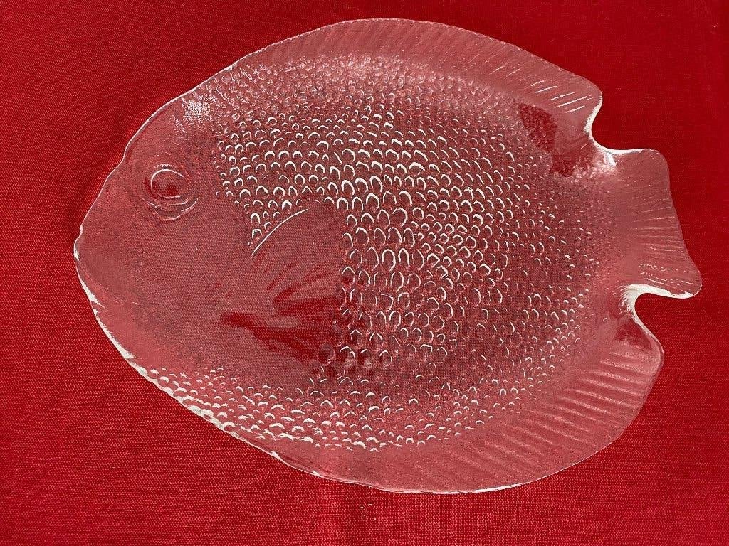 2 glazen visschalen Arcoroc, Ophalen, Gebruikt, Overige stijlen, Glas