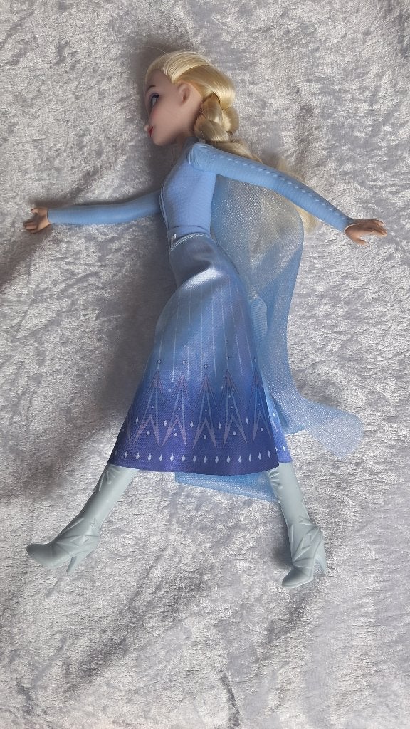 z.g.an. Elsa pop, Merk Hasbro, grote v. Barbie Frozen Disney, Ophalen of Verzenden, Zo goed als nieuw, Barbie