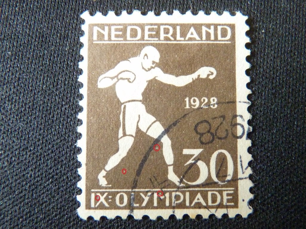 plaatfout 219 , gestempeld., Postzegels en Munten, Ophalen of Verzenden, T/m 1940, Gestempeld