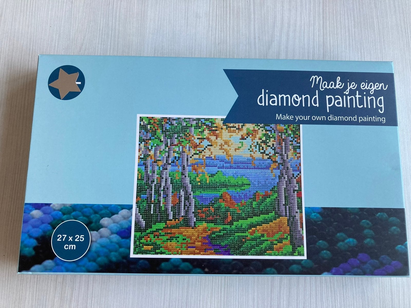 Nieuw diamond painting landschap 27x25 cm, Ophalen of Verzenden, Nieuw, Landschappen, Diamond painting