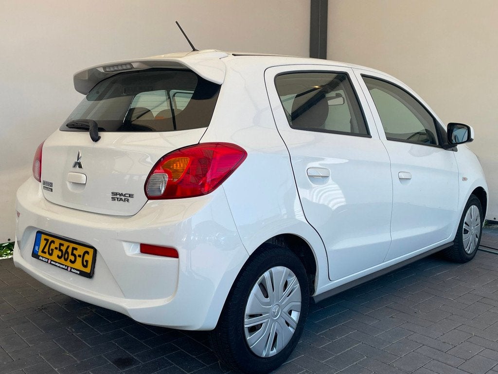 Mitsubishi Space Star 1.0 Cool+|Airco|5-Deurs|4-Seizoenen ba, Auto's, Mitsubishi, Voorwielaandrijving, Stof, Gebruikt, Wit