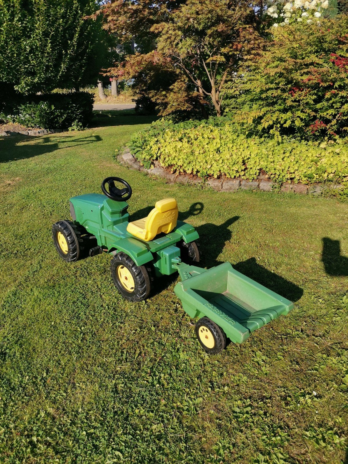 speel trekker met aanhanger, Kinderen en Baby's, Speelgoed | Buiten | Skelters, Ophalen, Gebruikt, Overige merken, Met kar of aanhanger