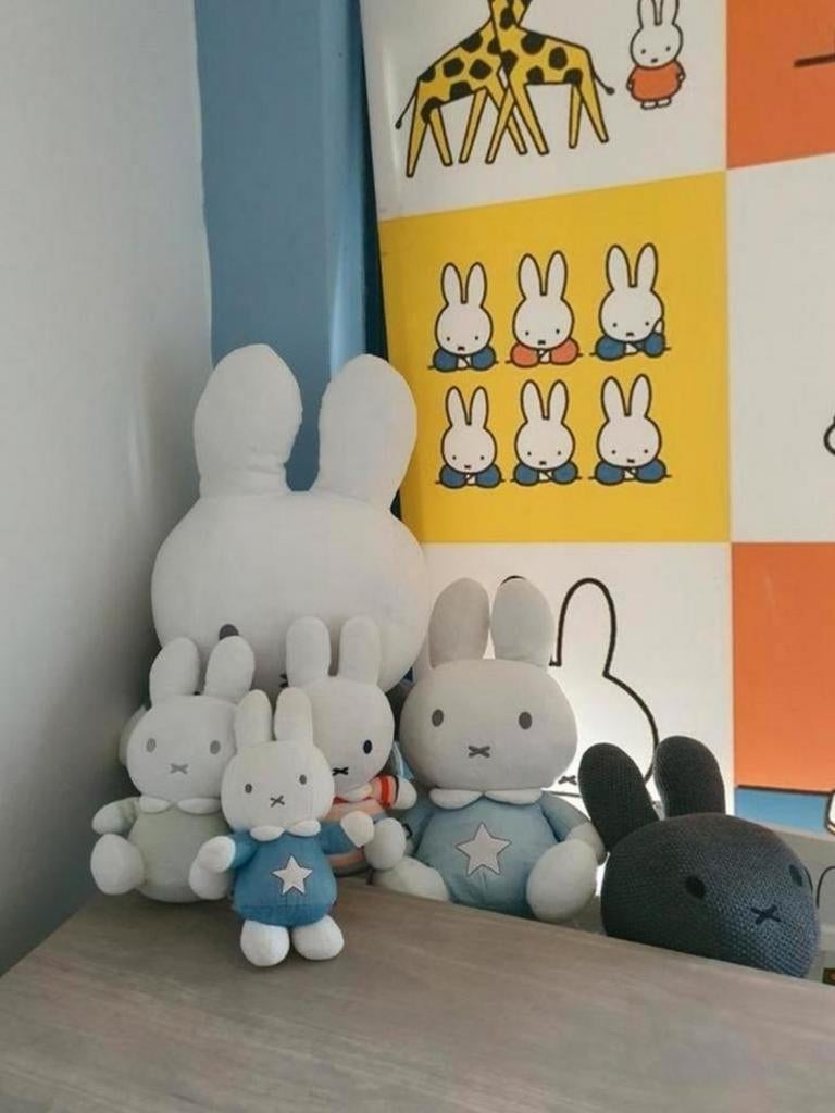 Decoratie en knuffels nijntje, Kinderen en Baby's, Speelgoed | Knuffels en Pluche, Ophalen of Verzenden, Konijn