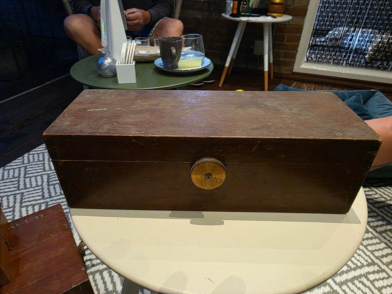 Antieke A.C. Ampèremeter in Houten Kist, Antiek en Kunst, Ophalen of Verzenden