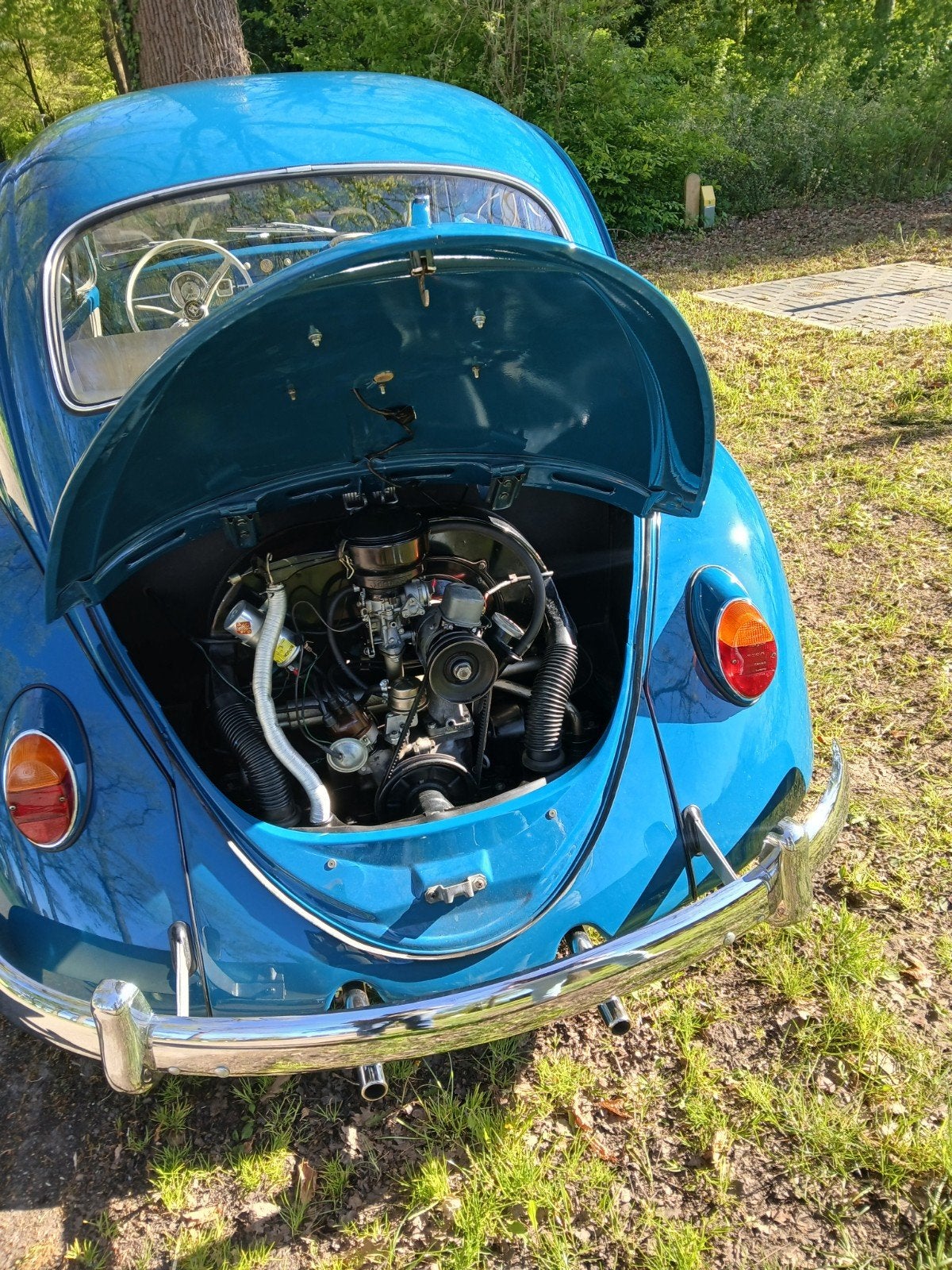 Volkswagen Kever 1965 Blauw perfect gerestaureerd oldtimer, foto 4