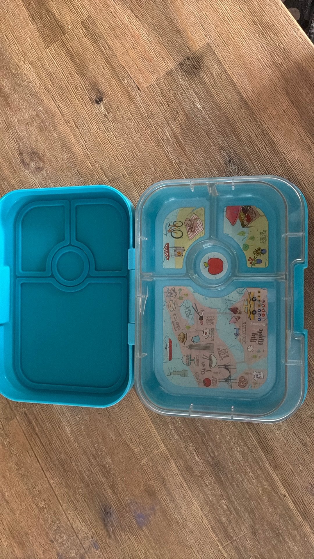 Lunchbox met vakjes van yumbox, Ophalen of Verzenden, Gebruikt