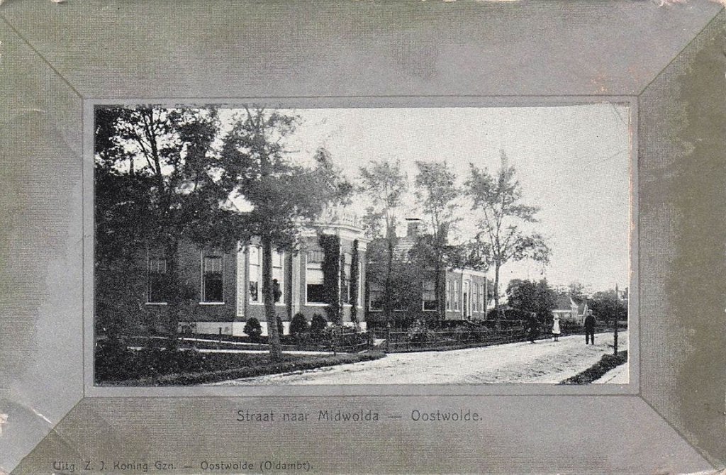 703-155-023 Straat naar Midwolda Oostwold, Verzenden, Voor 1920, Groningen