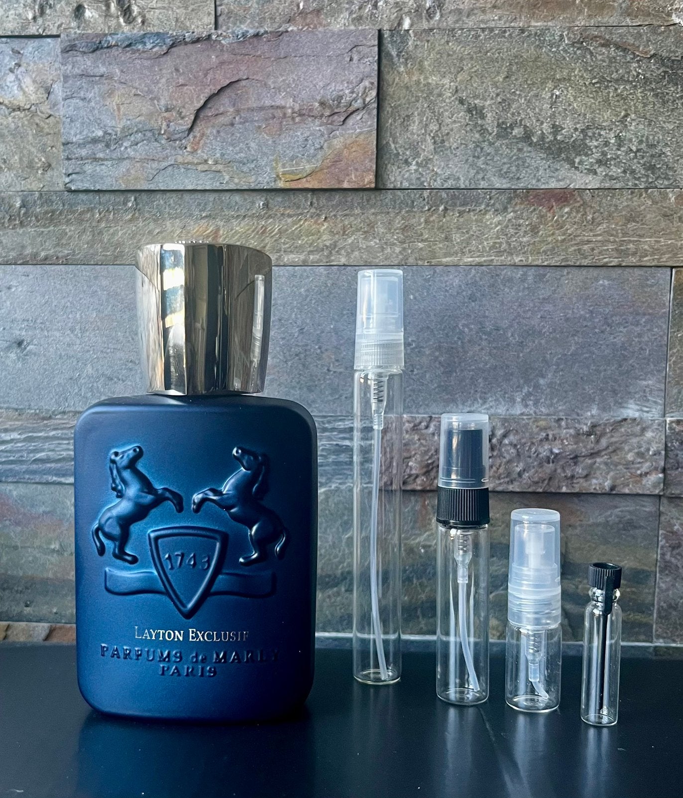 Parfums de Marly Layton Exclusif sample, Ophalen of Verzenden, Zo goed als nieuw