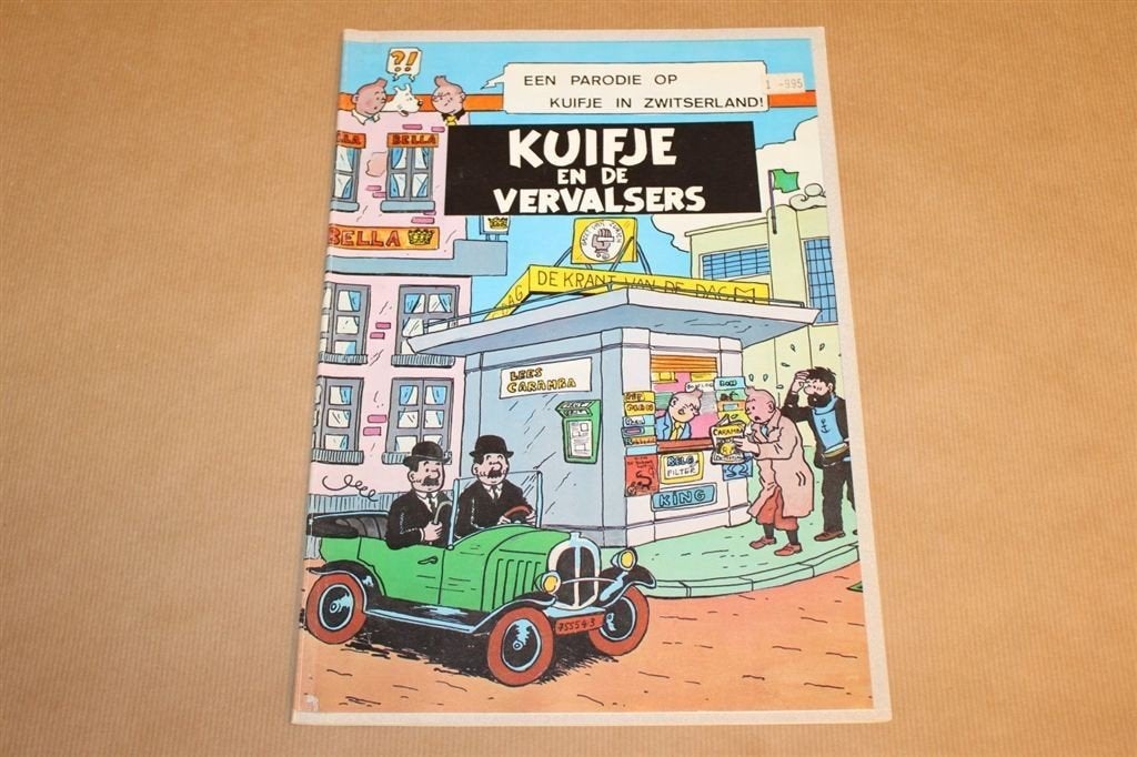 Kuifje en de vervalsers - Parodie uitgave 1983, Boeken, Eén stripboek, Ophalen of Verzenden, Zo goed als nieuw