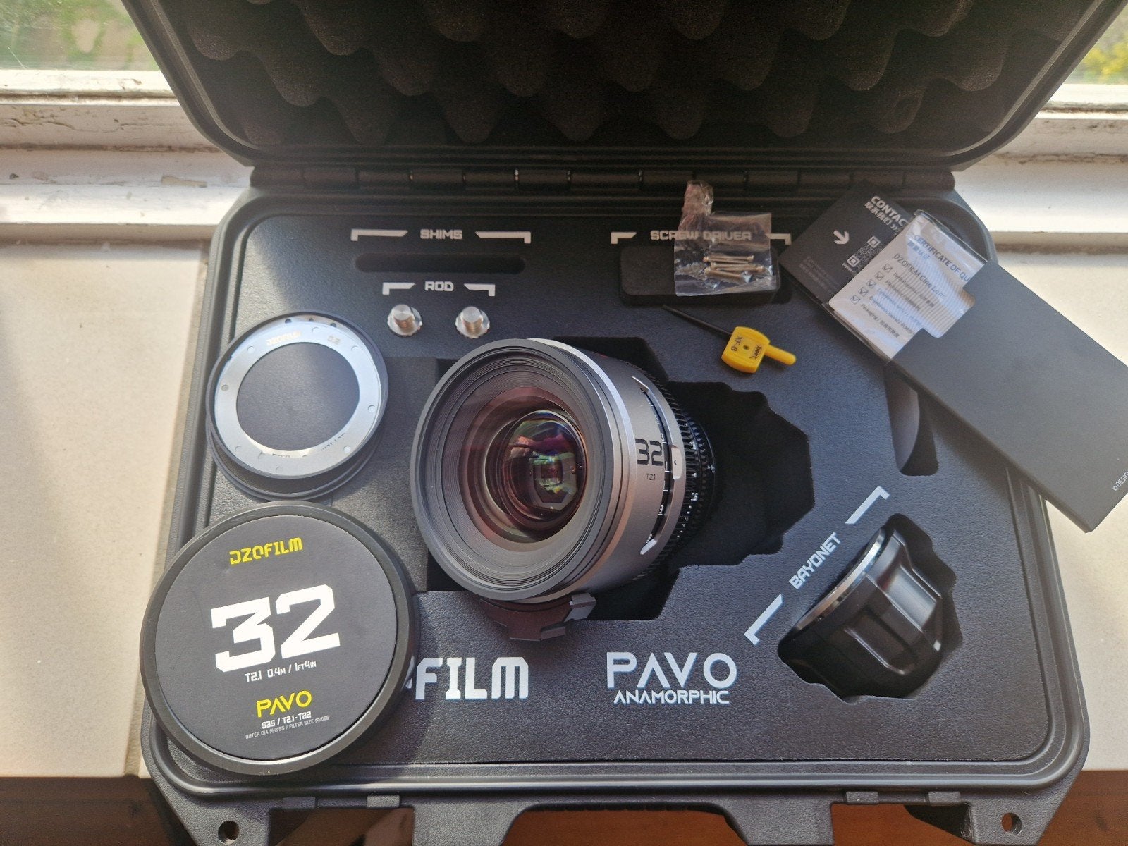 DZOFILM PAVO 32mm T2.1 | 2x anamorphic | zo goed als nieuw, Ophalen of Verzenden, Zo goed als nieuw, Video
