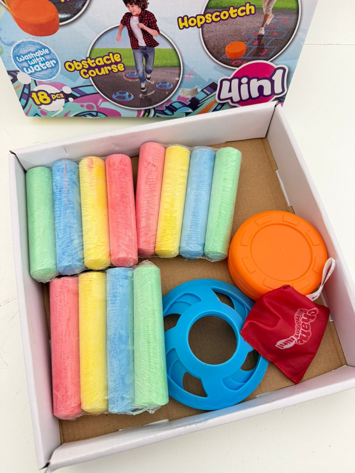Nieuw - Rubeez Chalk Game Set 4-in-1 spel, Ophalen of Verzenden, Nieuw