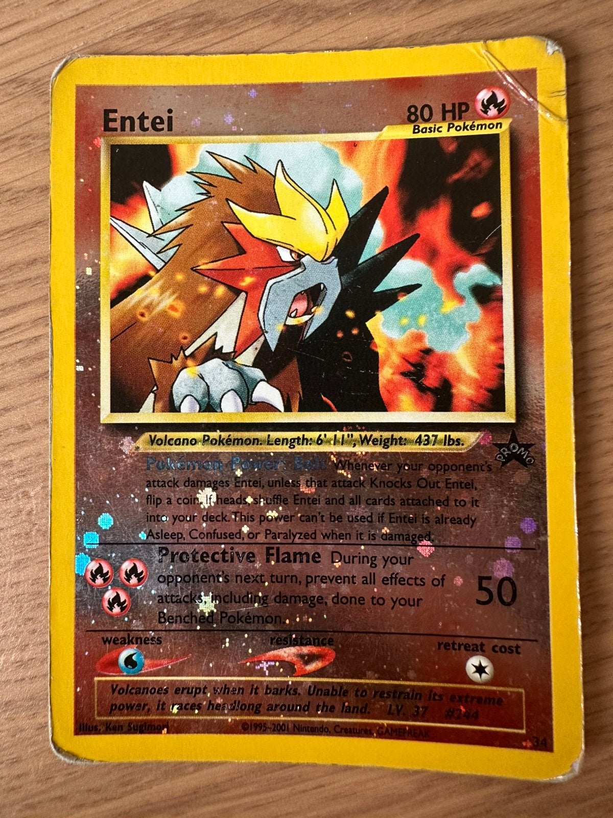 Entei pokemon 34, Ophalen, Zo goed als nieuw