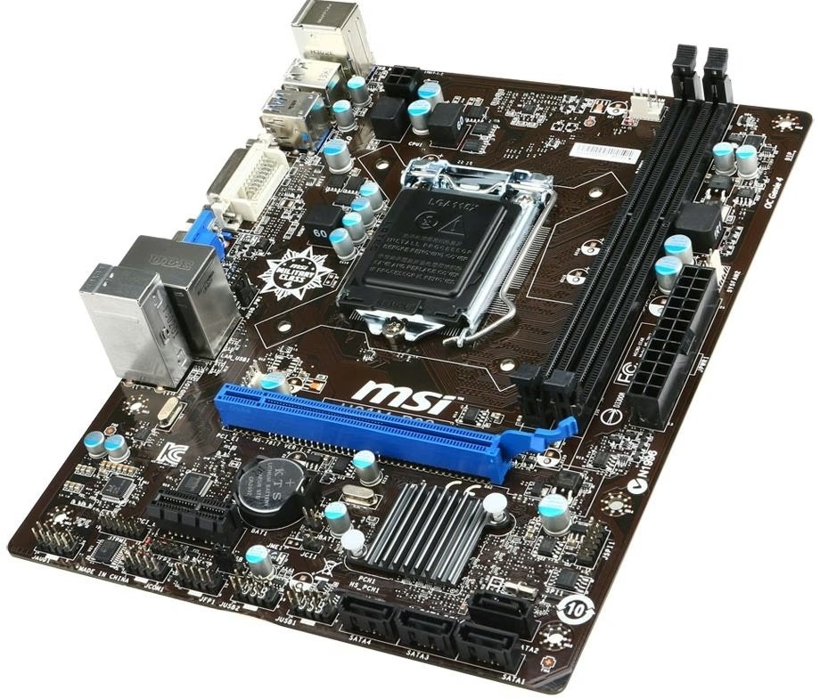 MSI H81M-P33 met CPU en RAM, Computers en Software, Moederborden, Ophalen, Gebruikt, DDR3, LGA 1150