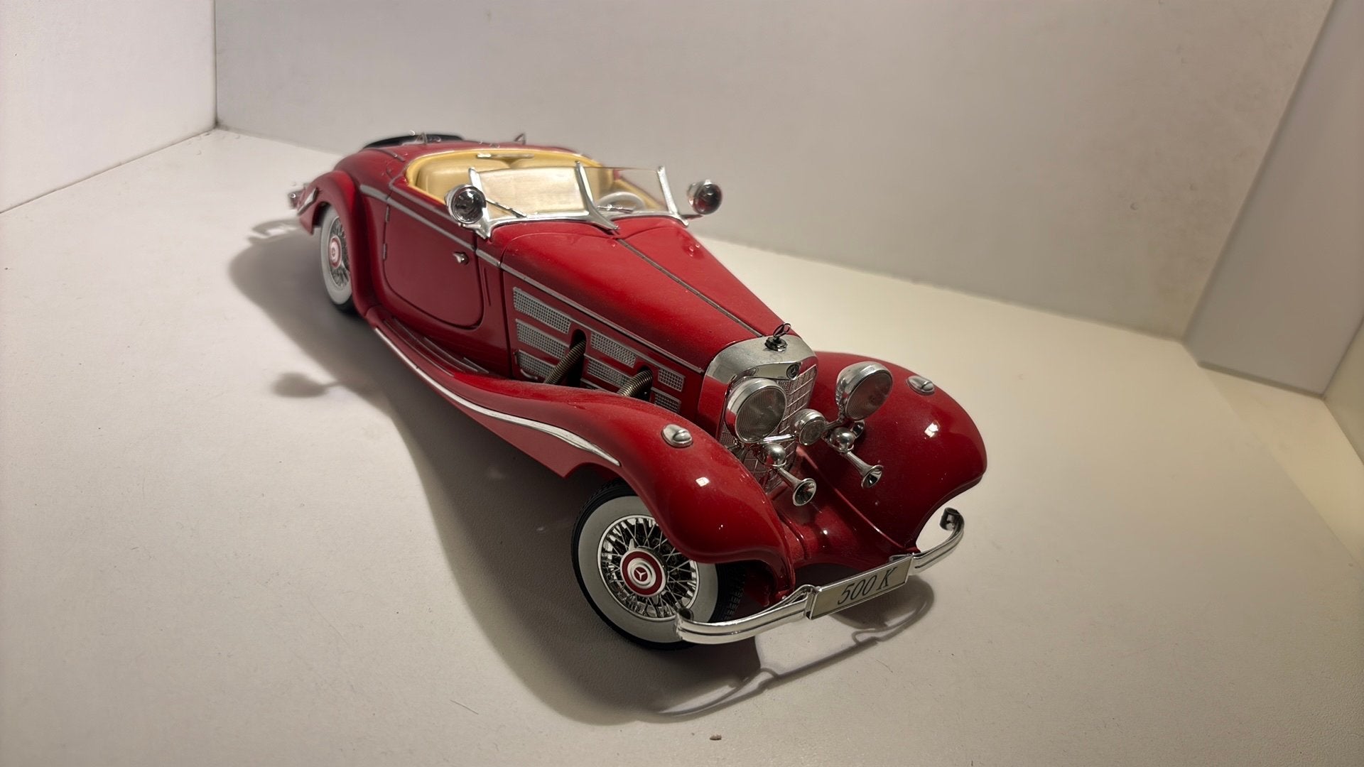 Mercedes ben 500 k specialroadster 1936 maisto 1.18, Maisto, Ophalen of Verzenden, A, A