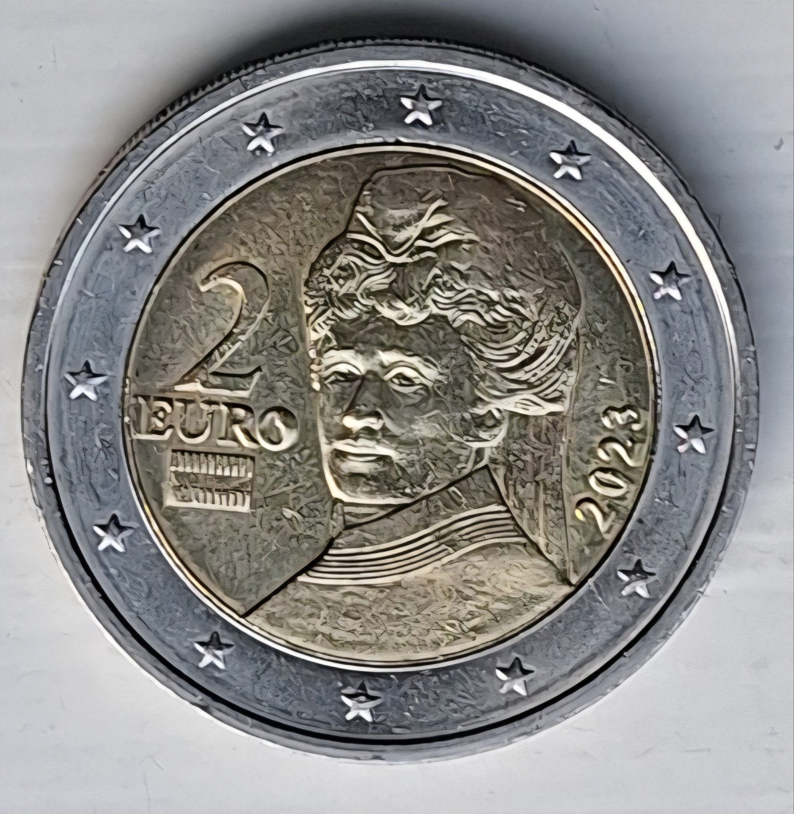2 euro 2023 Oostenrijk - vrijwel UNC., Ophalen of Verzenden, Oostenrijk, 2 euro, Losse munt