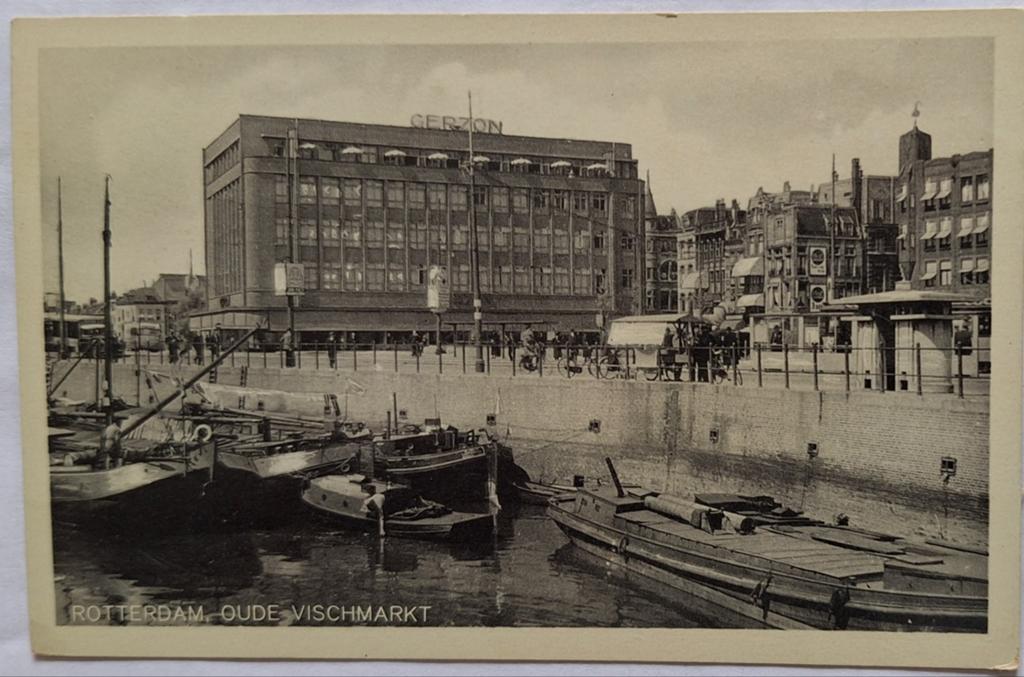 Oude Vischmarkt Rotterdam - Zeldzame Ansichtkaart, Ophalen of Verzenden, Voor 1920, Ongelopen, Zuid-Holland