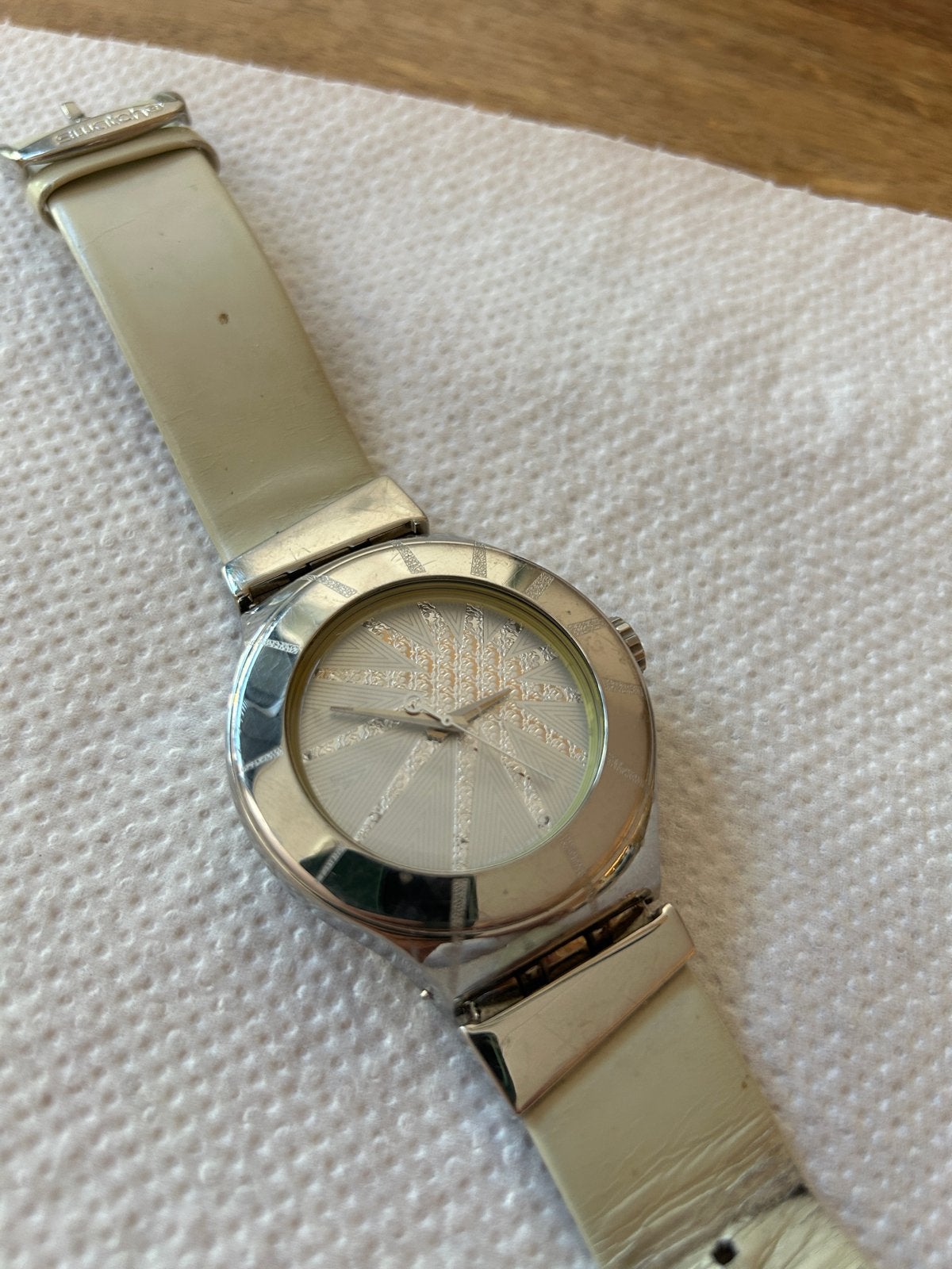 Swatch Irony horloge - bandje aan vervanging toe, Sieraden, Tassen en Uiterlijk, Staal, Polshorloge, Swatch, Ophalen of Verzenden