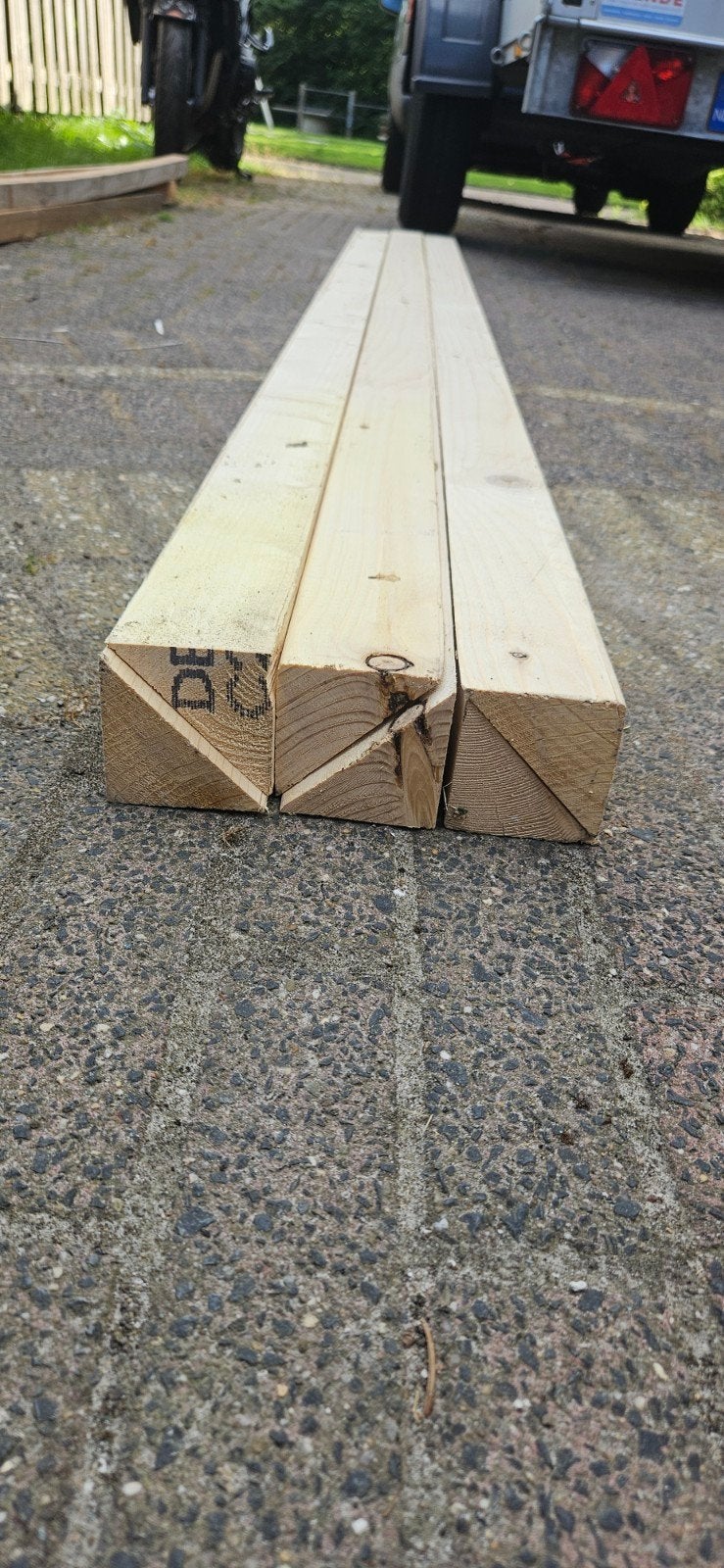 Vuren mastiekschroten, Ophalen, Nieuw, 200 tot 250 cm, 50 mm of meer