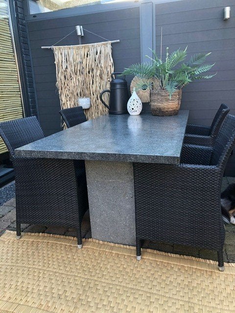 Granieten tuintafel, Ophalen, Gebruikt, Rechthoekig, Overige materialen