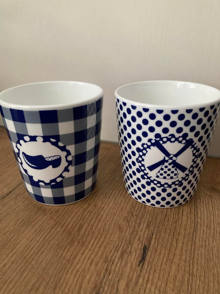 HIP Amsterdam Mokken Set - Delfts Blauw Design, Keramiek, Ophalen of Verzenden, Zo goed als nieuw, Overige stijlen