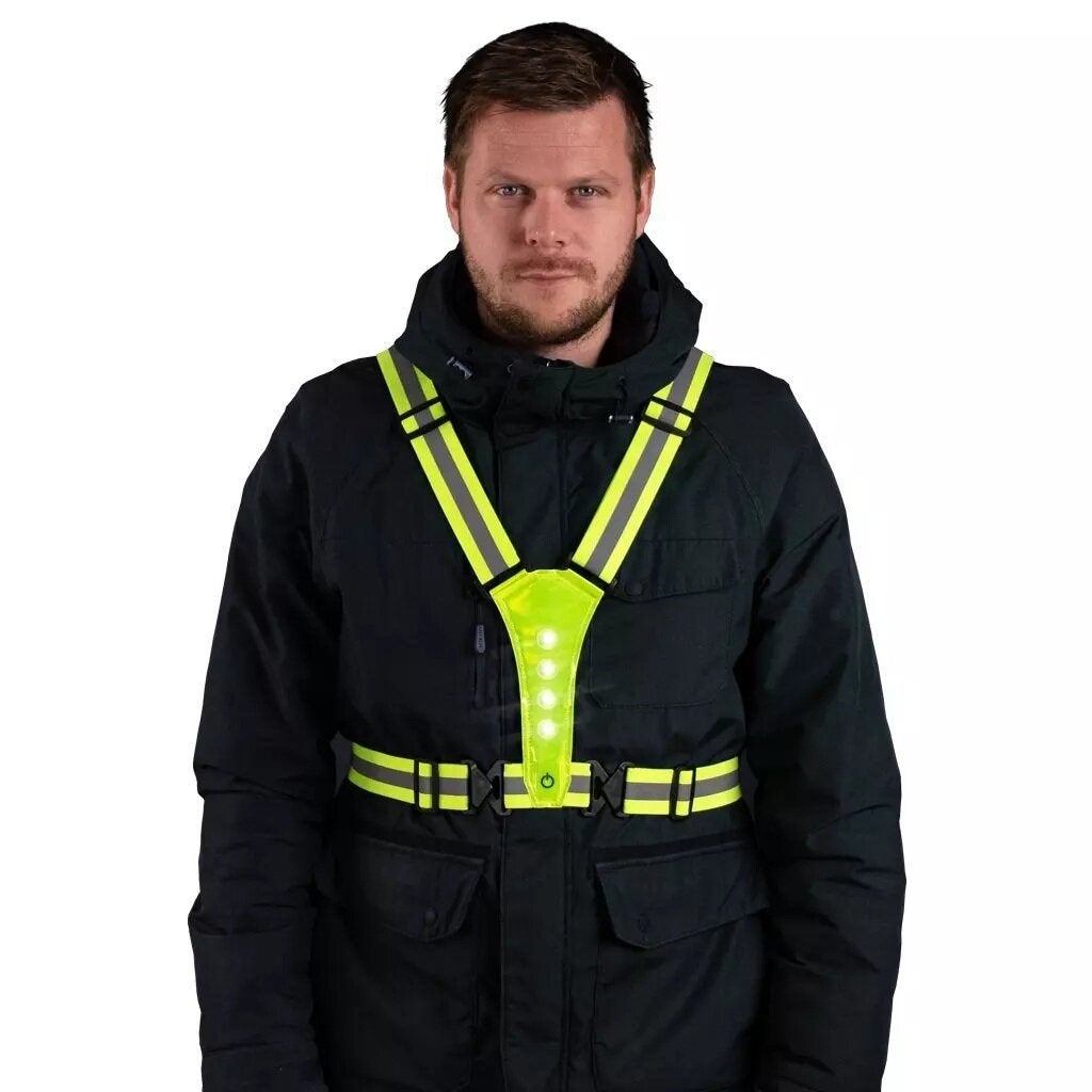 ACTIE Nightwalk Human Safety Harness Geel €12,99, Dieren en Toebehoren, Overige merken, Ophalen of Verzenden, Nieuw, Overige typen